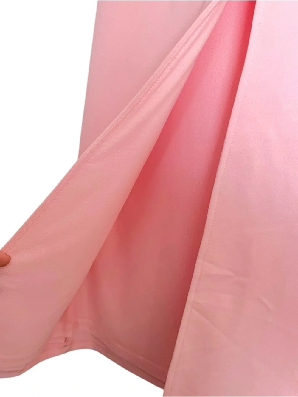 White Fox Pink Asymmetrical Hip Back Slit Maxi SKIRT Medium Best